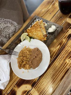 California quesadilla with birria