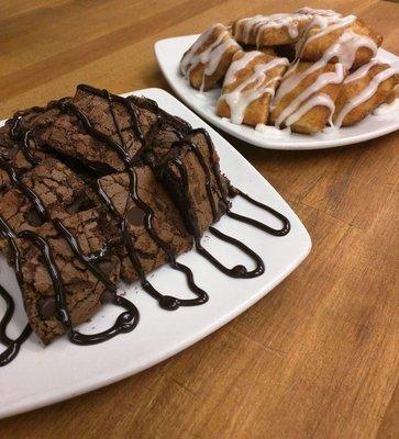 Chirardelli chocolate chip Brownie or Cinna Squares