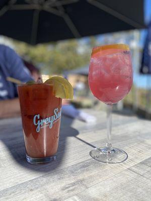 Bloody Mary and Blueberry Lemon Sangria