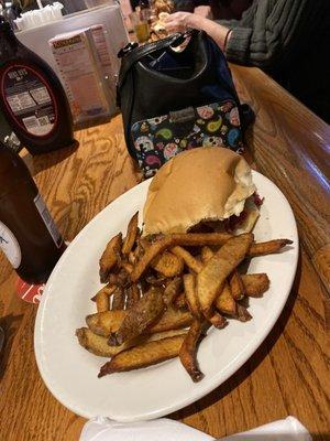 Pastrami on a bulkie with fries $6.99