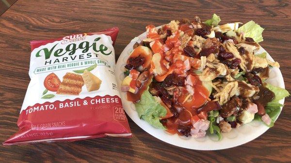 ByoSalad and SunChips for lurnch