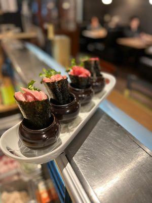 Special Order

O-Toro HandRoll
Maguro / Bluefin Tuna HandRoll