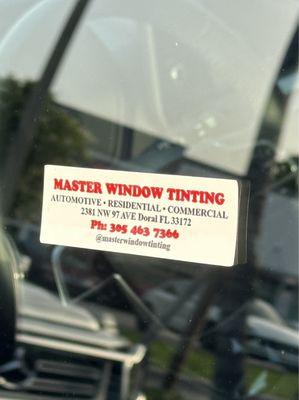 Master Window Tinting