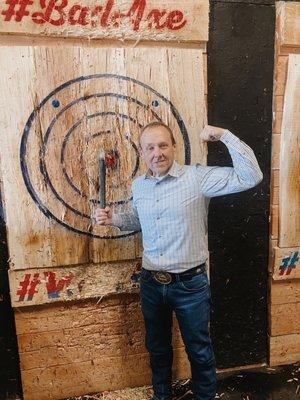 Axe throwing