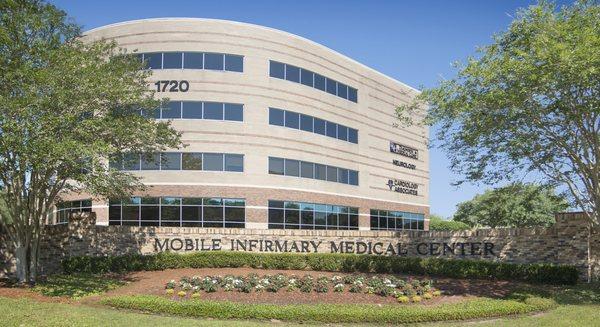 Cardiology Associates  office at 1720 Springhill Avenue on the campus of Mobile Infirmary Medical Center