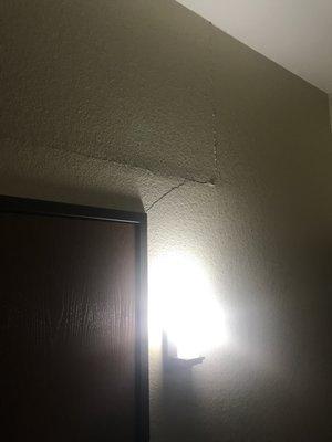 Cracks in the wall.