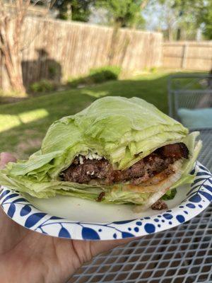 My well done (medium rare) Buffalo burger