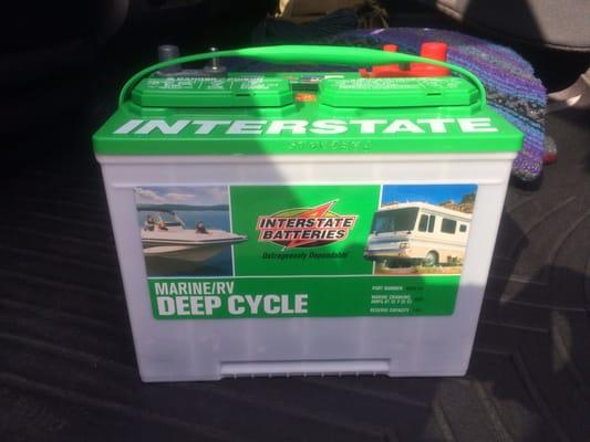 New Rv battery. $125