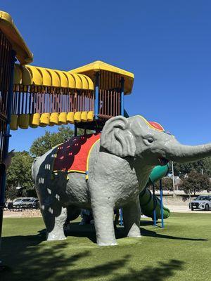 Elephant playground and slide