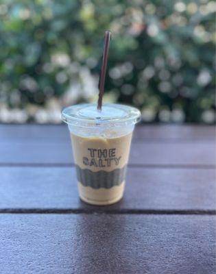 Oat milk iced latte