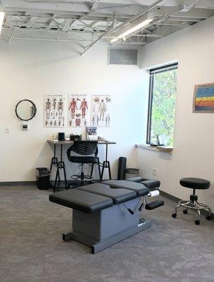 Chiropractic and Acupuncture treatment area