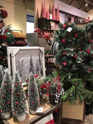 Beautiful holiday decor. Many sales going on currently.