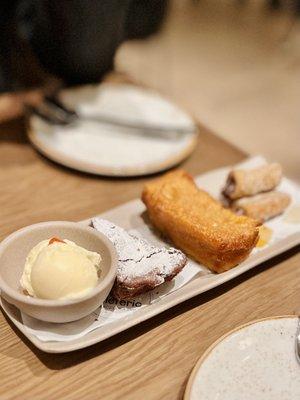 Dessert trio selection