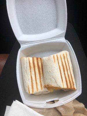 This is what a $6.99 breakfast burrito looks like.