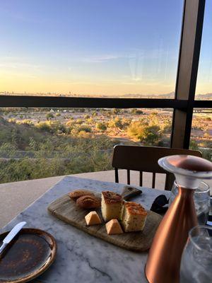 Nice view over our bread plate.