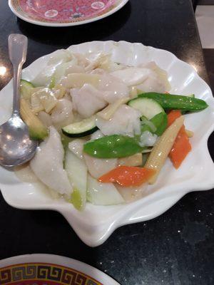 SAUTEED FISH AND VEGETABLES