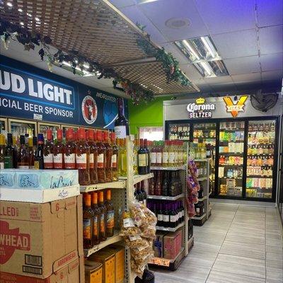 Liquor beverage section