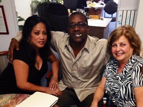 Jeannie & Steve with their agent Ann Wright