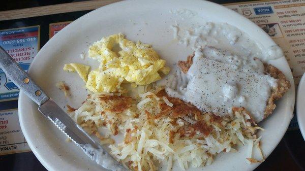 Country fried steak!  Yummy