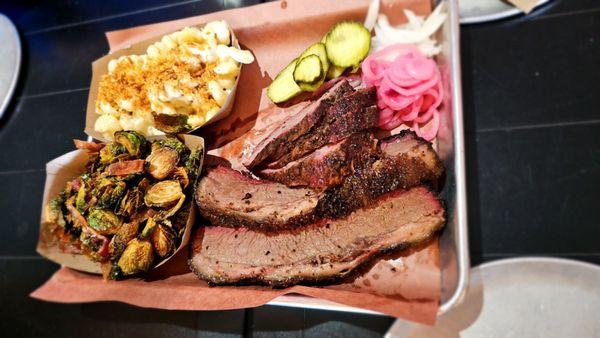 Tray for 2 - 2xBrisket, TriTip, Brussel Sprouts, Mac n Cheese