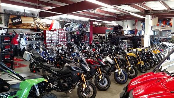 More than enough Yamaha motorcycles for you and your friends!