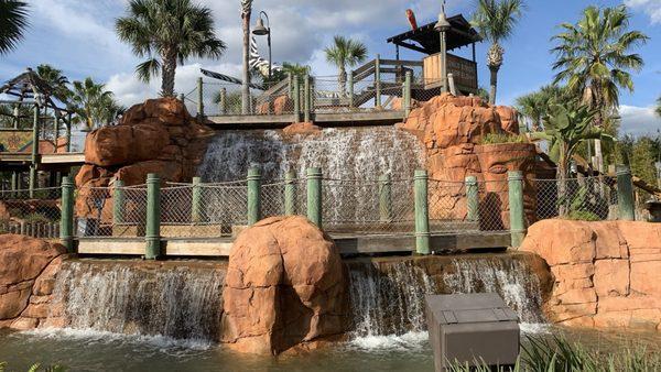 Water feature on the course