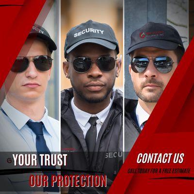 The Guard Alliance Inc. provides top tier protection services for our clientele, & want to help you today. Please call for a same day quote!