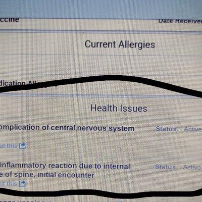 This is proof of the leaking machine in my son's medical records that Dr Lee has not fixed and has prevented me from getting help for my son