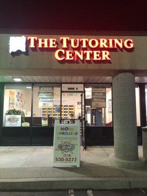 The Tutoring Center, Torrance in the evening time.