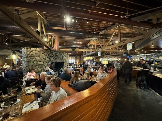 Packed dining room