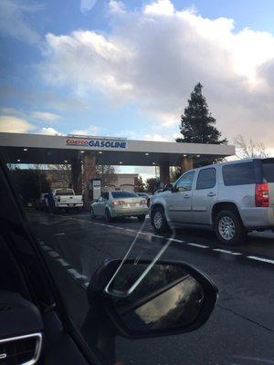 Same old Costco  Gas. Monday afternoon packed to the bone. If you can come earlier