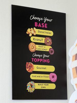 Or you can create your own one of a kind donut.. ohh the choices