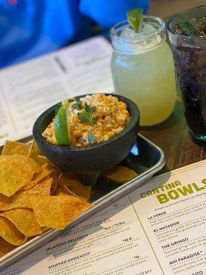 Street corn & social margarita