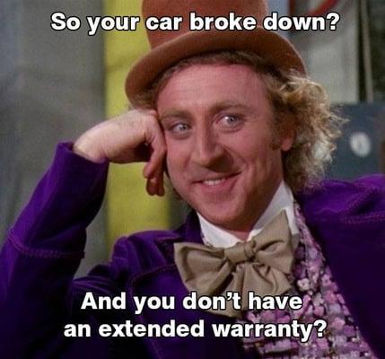 So your car broke down?