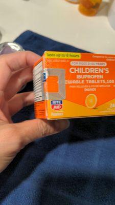 Tampered children's Tylenol chewable tablets bottle.  Box was "sealed" with their tamper evident tape, but the bottle was clearly opened.