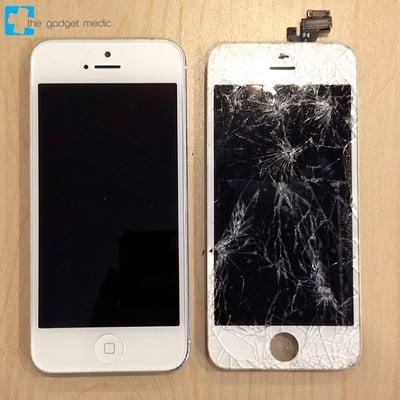 iPhone 5 cracker screen repair. Don't worry, we fix that!