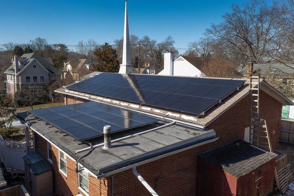 A DC church benefitting from a solar installation