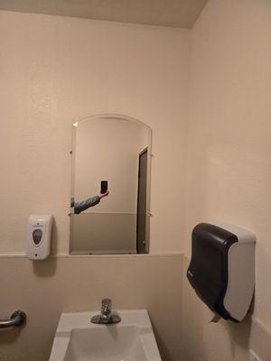 bathroom sink and mirror