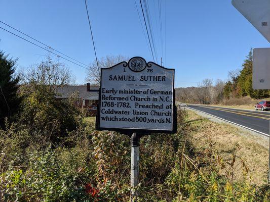 Samuel Suther Historical Marker