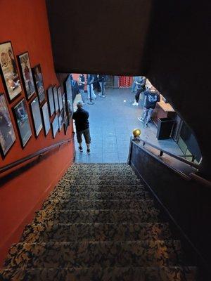 Stairway to balcony