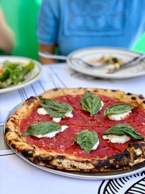 LA Woman | Local Burrata (served cold), Tomato, Basil, Olive Oil, Sea Salt