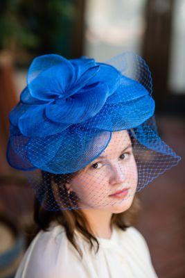 Something Blue Flower Fascinator