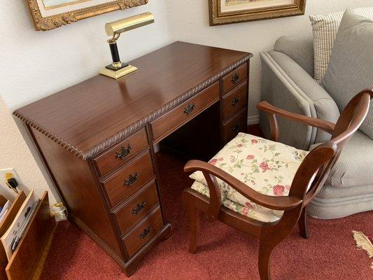 refinished both the desk and the chair