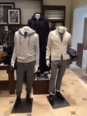 Men's front of store