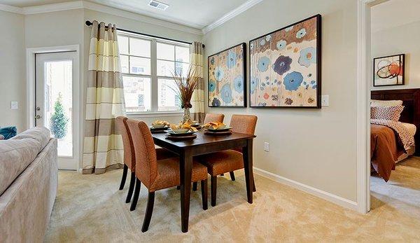 Apartment interior: dining room.