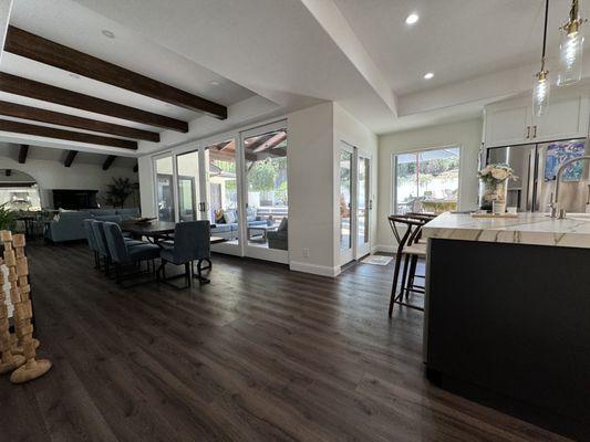 New kitchen and dining room