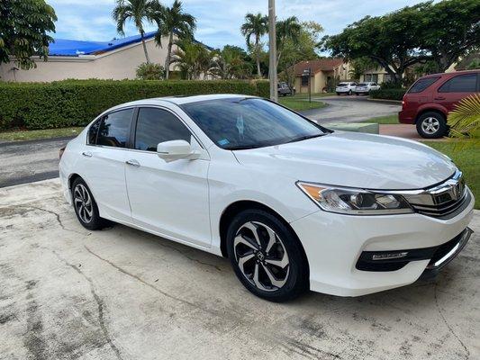 Cleaned the outside of my accord