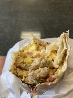 Breakfast burrito. Bring your appetite!