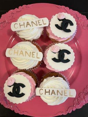 Custom Chanel Birthday Cupcake