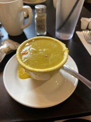 Creamy split pea soup! Recommended